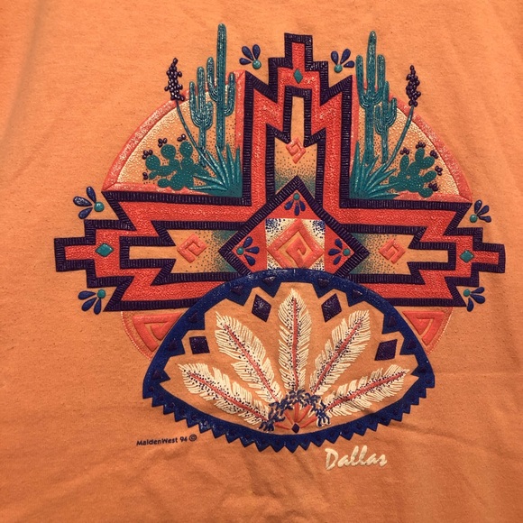 Vintage 1994 Dallas Texas Aztec Shirt - Picture 4 of 8